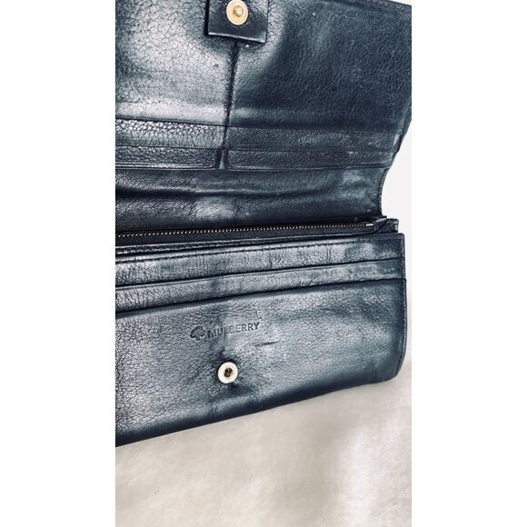 Mulberry Black Leather Wallet - Picture 8 of 11